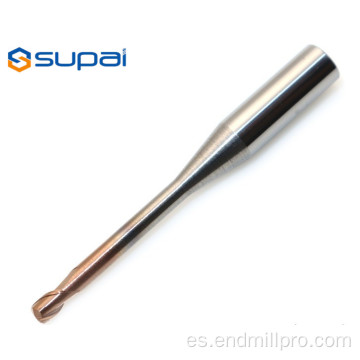 Bola Nariz 2 Flute End Mill con cuello largo